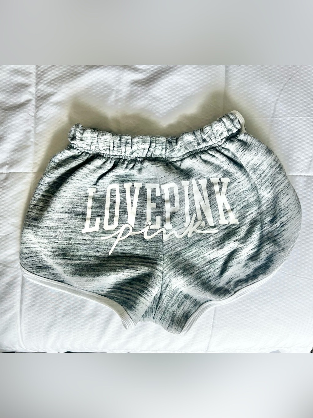 PINK Victoria's Secret Gray Heather 'LOVE PINK' Lounge Shorts Size XS